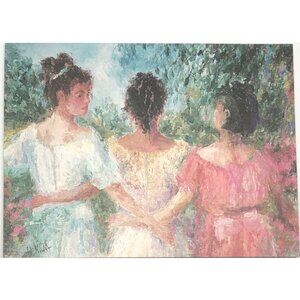4x5.5" Reception Invitation Print TAPESTRY OF LIFE Texas Painter HENRIETTA MILAN